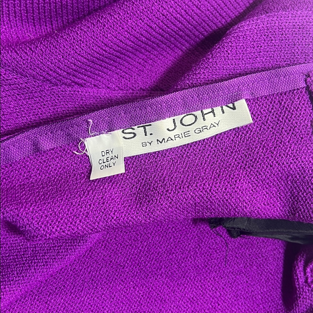 Vintage St. John purple dress size 8 - Picture 9 of 13